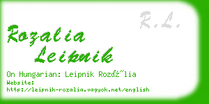 rozalia leipnik business card